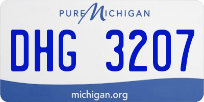 MI license plate DHG3207