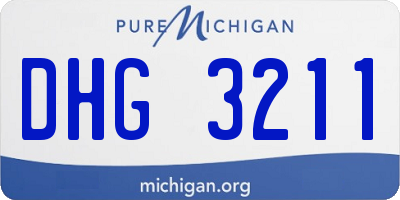 MI license plate DHG3211