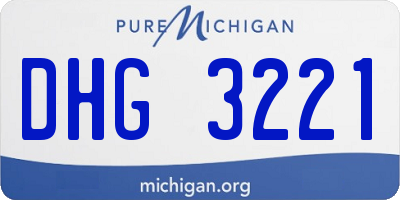 MI license plate DHG3221