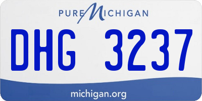 MI license plate DHG3237
