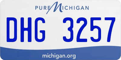 MI license plate DHG3257