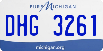 MI license plate DHG3261
