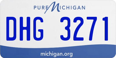 MI license plate DHG3271