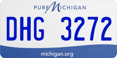 MI license plate DHG3272