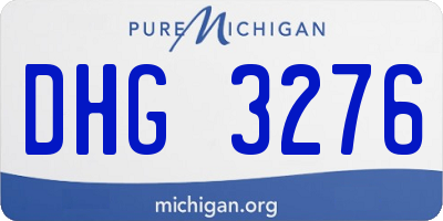 MI license plate DHG3276