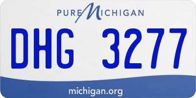 MI license plate DHG3277