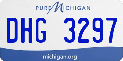 MI license plate DHG3297