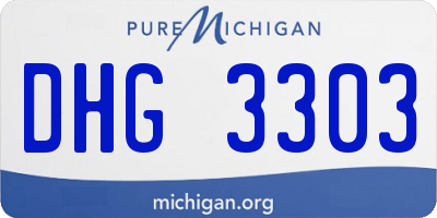 MI license plate DHG3303