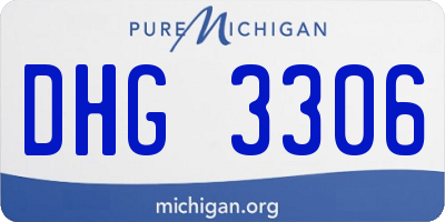 MI license plate DHG3306