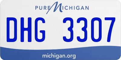 MI license plate DHG3307