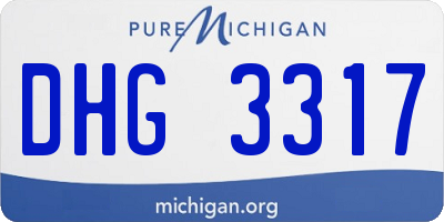 MI license plate DHG3317