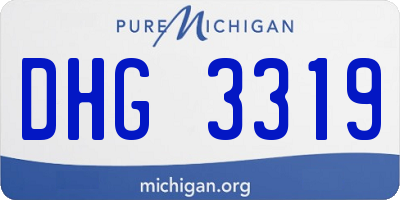 MI license plate DHG3319