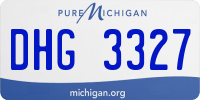 MI license plate DHG3327