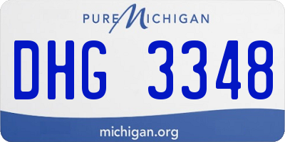 MI license plate DHG3348