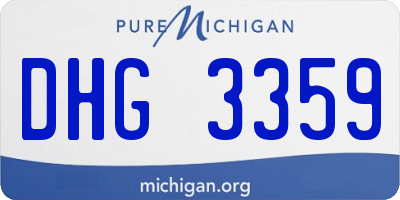 MI license plate DHG3359