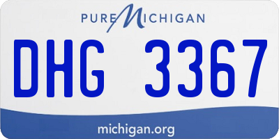MI license plate DHG3367