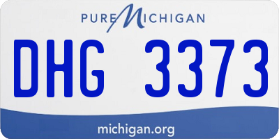 MI license plate DHG3373