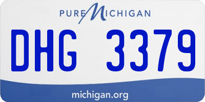 MI license plate DHG3379