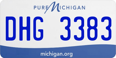 MI license plate DHG3383