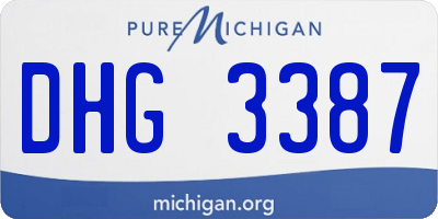 MI license plate DHG3387