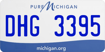 MI license plate DHG3395