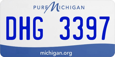 MI license plate DHG3397