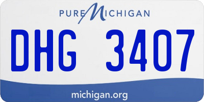 MI license plate DHG3407
