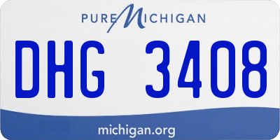 MI license plate DHG3408