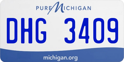 MI license plate DHG3409