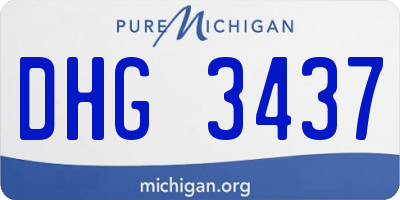MI license plate DHG3437
