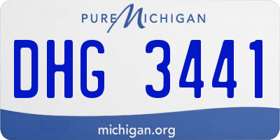 MI license plate DHG3441