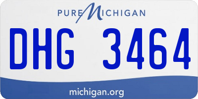 MI license plate DHG3464