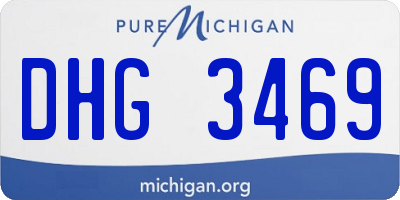 MI license plate DHG3469