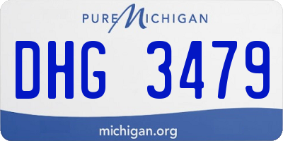 MI license plate DHG3479