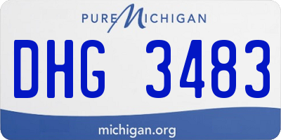 MI license plate DHG3483