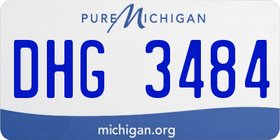 MI license plate DHG3484