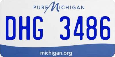 MI license plate DHG3486