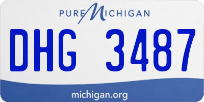 MI license plate DHG3487