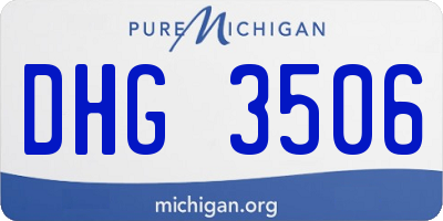 MI license plate DHG3506