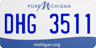 MI license plate DHG3511