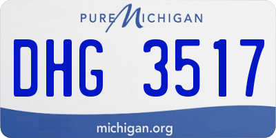 MI license plate DHG3517