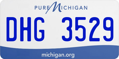 MI license plate DHG3529
