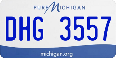 MI license plate DHG3557