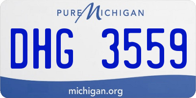 MI license plate DHG3559