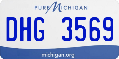 MI license plate DHG3569