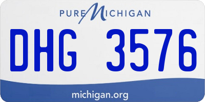 MI license plate DHG3576