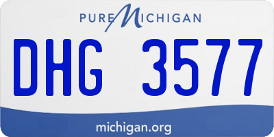 MI license plate DHG3577