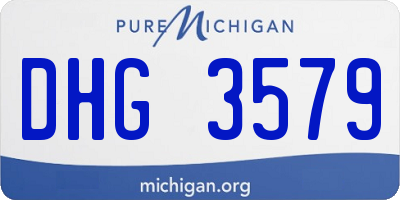 MI license plate DHG3579