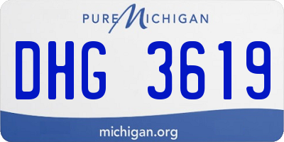 MI license plate DHG3619