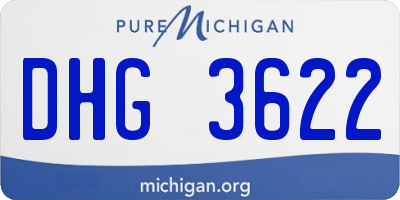 MI license plate DHG3622